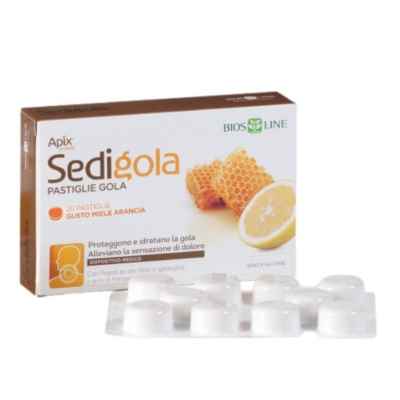 Bios Line Apix Sedigola Pastiglie Miele Arancia Per Gola Irritata 20 Pastiglie