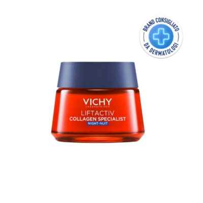 Vichy Liftactiv Collagen Specialist Nuit Crema Viso Antirughe Notte 50 ml