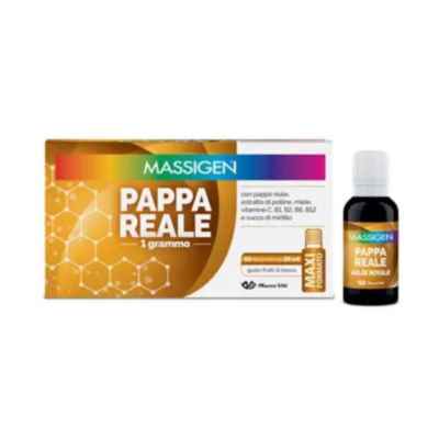 Massigen Pappa Reale Integratore per l Inappetenza 10 Flaconi Da 25 ml