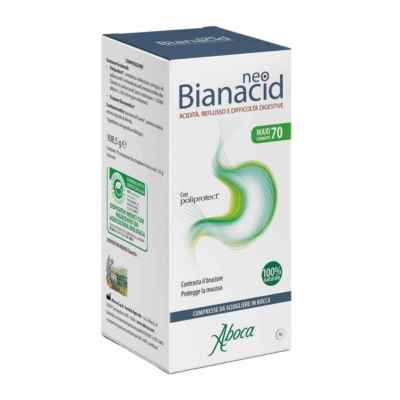 Aboca NeoBianacid Integratore per l Acidità e il Reflusso 70 Compresse