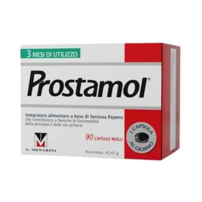 Menarini Prostamol Integratore per la Prostata e le Vie Urinarie 90Capsule Molli