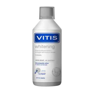 Vitis Whitening Collutorio Sbiancante Antimacchia Antitartaro Anticarie 500 ml