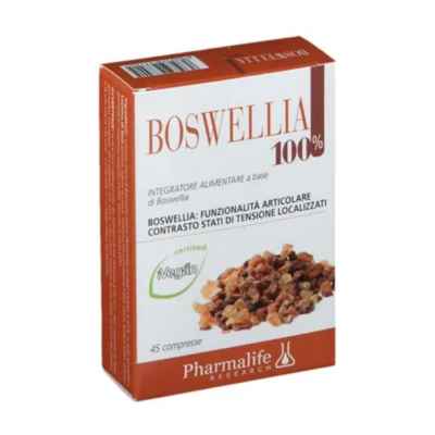 Pharmalife Boswellia 100%Integratore Per La Funzionalita  Articolare 45Compresse