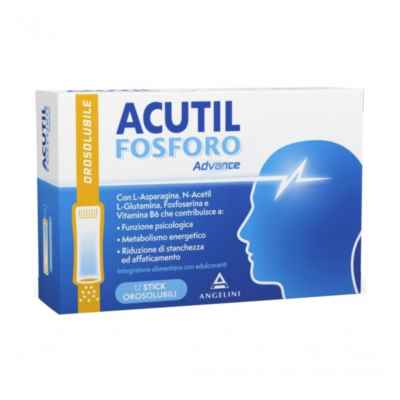 Acutil Fosforo Advance Integratore Metabolismo Energetico 12 Stick Orosolubili