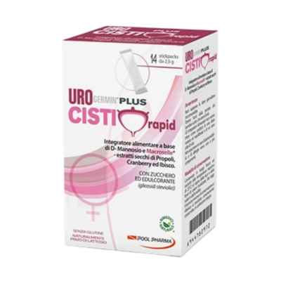 Urogermin Cisti plus Rapid Integratore Per Le Vie Urinarie 14 Bustine