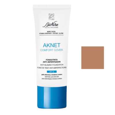 Bionike Aknet Comfort Cover Fondotinta Anti Imperfezioni n.104 Biscuit 30 ml