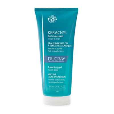 Ducray Keracnyl Gel Detergente per Pelle Grassa a Tendenza Acneica 200 ml