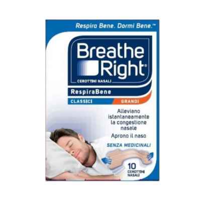 Breathe Right Cerotti Nasali Classici Grandi 10 pezzi