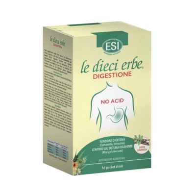 Esi Le Dieci Erbe Integatore Digestione No Acid Pocket Drink Liquirizia 16x20 ml