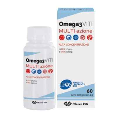 Marco Viti Omega 3 Multiazione Integratore Alimentare 60 Perle