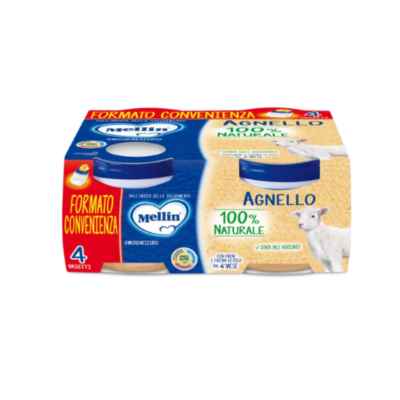 Mellin Omogeneizzato Agnello 4x80 g