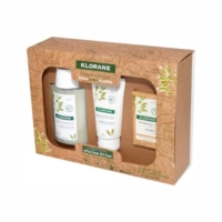 Klorane Cofanetto Rituale Capelli Normali Avena Shampoo Balsamo Shampoo Solido