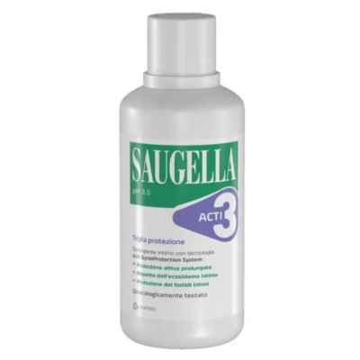 Saugella Acti3 Detergente Intimo Tripla Azione Protettivo pH 3.5 500 ml