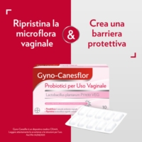 Gyno Canesflor Probiotico per prevenire Recidive di Infezioni Vaginali e Candida 10 Capsule Vaginali