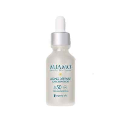 Miamo Longevity Plus Siero Anti Aging Defense Sunscreen Drops 30 ml Spf 50