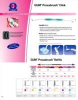 GUM Linea Igiene Dentale Quotidiana Click 424 6 Ricambi Conici 1.1 mm