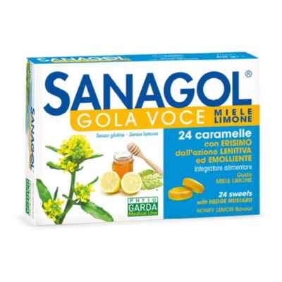 Phytogarda Sanagol Erisimo Caramelle Gusto Miele Limone 24 Caramelle