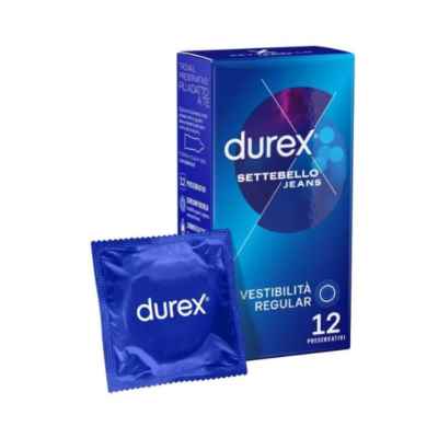 Durex Settebello Jeans Profilattici Vestibilità Regular 12 Pezzi