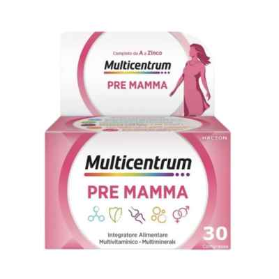 Multicentrum Pre Mamma Integratore Multivitaminimo e Multiminerale 30 compresse