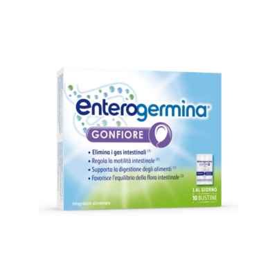 Enterogermina Gonfiore Integratore per la Regolarità Intestinale 10 Bustine