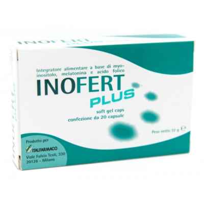 Inofert Plus Integratore per la Funzionalità Ovarica 20 Capsule Softgel