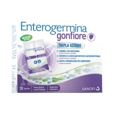 Enterogermina Gonfiore Integratore per la Flora Batterica Intestinale 20 Bustine