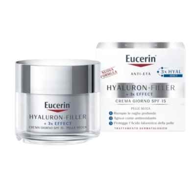Eucerin Hyaluron Filler Antirughe Crema Giorno SPF 15 per Pelle Secca 50 ml