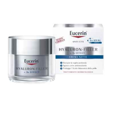 Eucerin Hyaluron Filler Notte Crema Antirughe per Tutti i Tipi di Pelle 50 ml