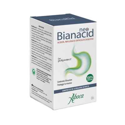 Aboca NeoBianacid Integratore per Acidità e Reflusso 45 Compresse Masticabili