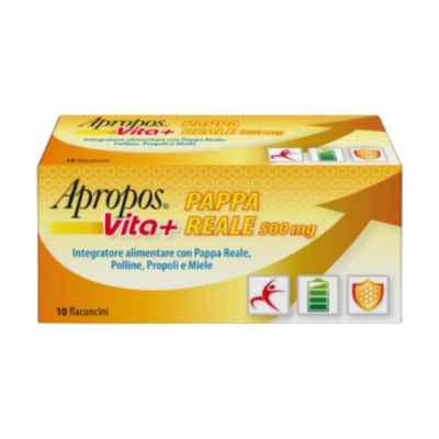 Apropos Vita  Pappa Reale Integratore Alimentare 500 mg 10 Flaconcini