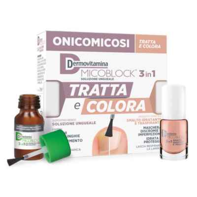 Dermovitamina Onicomicosi Micoblock Soluzione Ungueale Tratta e Colora 7ml