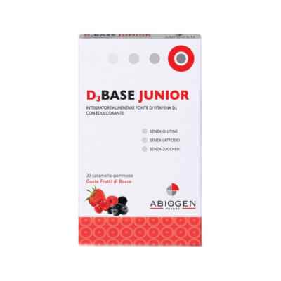 D3 Base Junior Integratore Alimentare 30 Caramelle Gommose Frutti Di Bosco