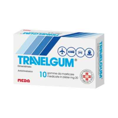 Travelgum 20 Mg Gomme Da Masticare Medicate 10 Gomme
