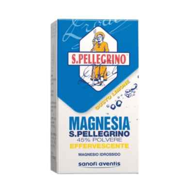 Magnesia S.Pell 45% Polvere Effervescente Gusto Limone Flacone 100 G