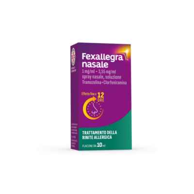 Fexallegra Nasale 1 Mg Ml   3 55 Mg Ml Spray Nasale  Soluzione 1 Flacone Da 10 Ml
