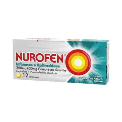 Nurofen Influenza Raffr 12 Compresse antinfiammatorio e antidolorifico contro influenza  raffreddore  febbre e mal di testa