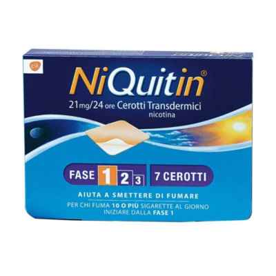 Niquitin 21 Mg 24 H Cerotti Transdermici 7 Cerotti In Bustine