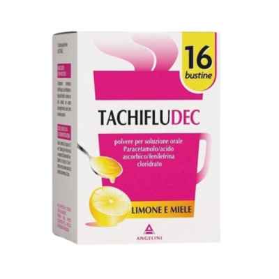 Tachifludec Polvere Per Soluzione Orale Gusto Limone E Miele  16 Bustine In Carta Al Pe
