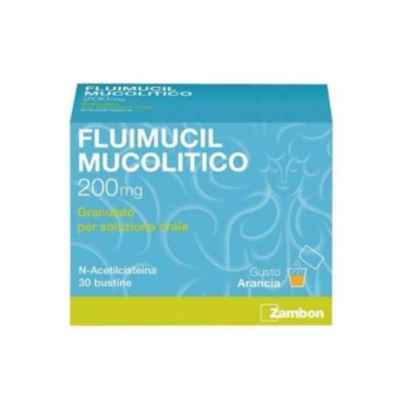 Fluimucil Mucol 200 Mg Granulato Per Soluzione Orale 30 Bustine