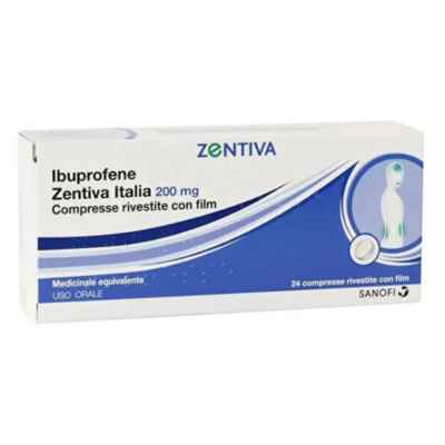 Ibuprofene Zent It 200 Mg Compresse Rivestite Con Film  24 Compresse In Blister Pvc Al