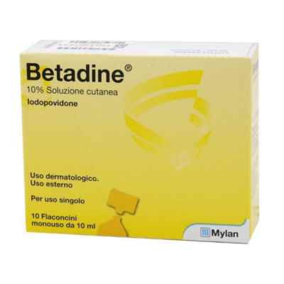 Betadine Sol Cut 10Fl 10Ml 10%