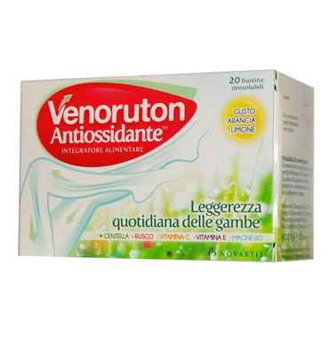 Venoruton Antiossidante Integratore 20 Buste Orosolubili