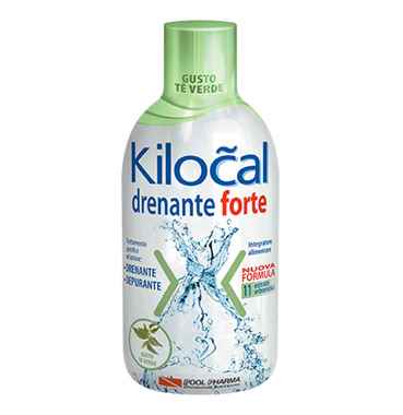 Kilocal Drenante Forte Integratore Alimentare Depurativo Gusto Te Verde 500 ml