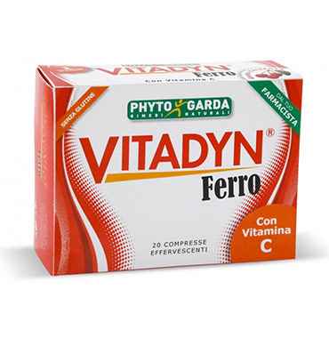 Phyto Garda Linea Vitamine Minerali Vitadyn Ferro 20 Compresse Effervescenti