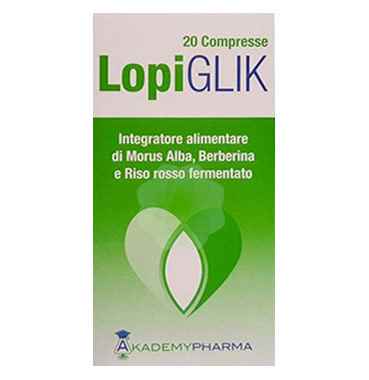 Akademy Pharma Linea Colesterolo Trigliceridi Lopiglick Integratore 20 Compresse