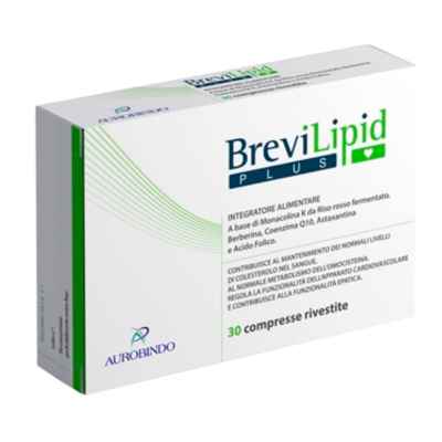 Aurobindo Linea Colesterolo BreviLipid Plus Integratore Alimentare 30 Compresse