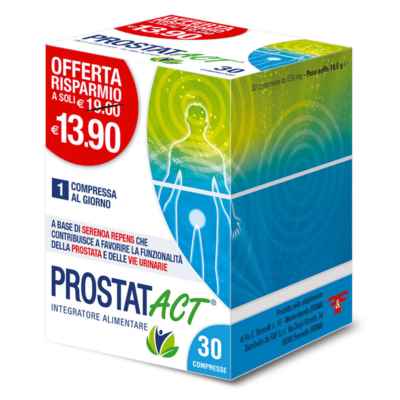 Prostat Act Integratore Alimentare per la Prostata 30 Compresse
