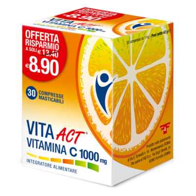 Vita Act Vitamina C 1000 mg Integratore Sistema Immunitario 30 Compresse